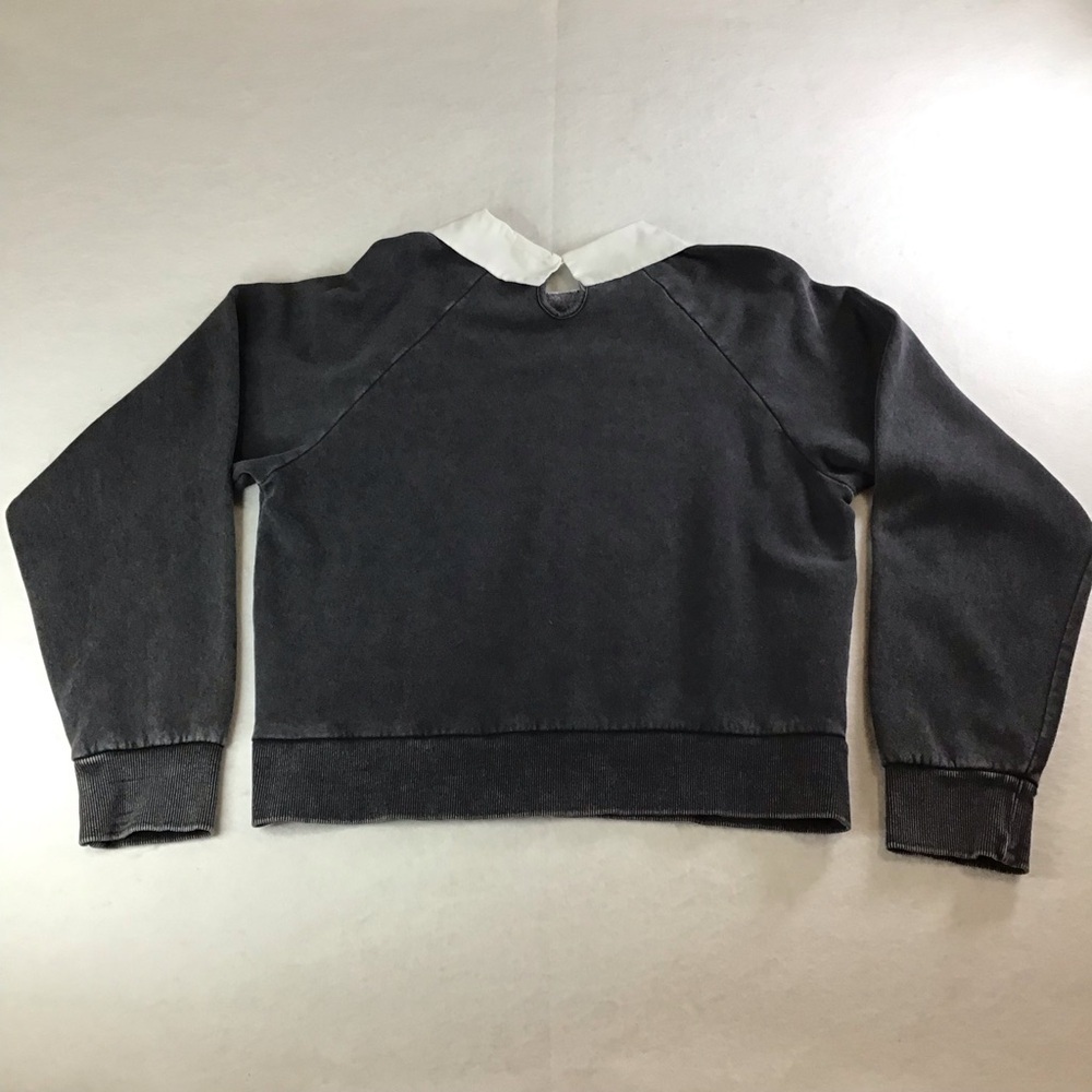 Hello Kitty Forever 21 Charcoal Sweatshirt with White Collar - Picture 4 of 12
